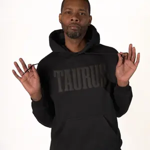 Zodiac Puff Print Hoodie - Casual Long Sleeve, Crew Neck, 100% Cotton, Machine Washable, Available in Black