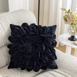 Spring Floral Pillow Cover, 3D Petal Design Home Decor, Bedroom Balcony Window Cushion, Living Room Sofa Pillow (no Insert), 45x45cm