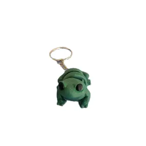 3D Printed Articulating Tiny Frog Keychain