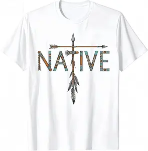 Native Indian American Day Pride Indigenous Native American T-Shirt Casual Graphic Natural Menswear