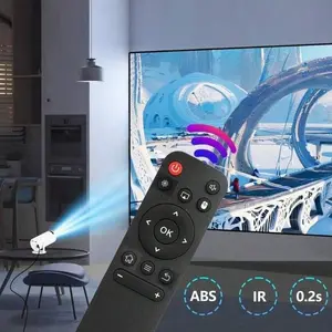 Replacement Remote Control for Mini Projector Compatible with Hy300hy300prohy320minihy320 Mini Projector Easy Operation Design Compact Design for Home Living Room Bedroom Entertainment Devices Home Appliance Remote