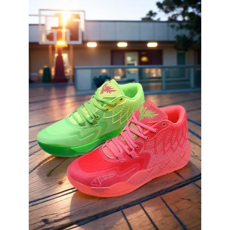 Basketball shoes, sports lace up anti slip basketball shoes, breathable and comfortable sports shoes for men and women, sports shoes, coaching shoes, fitness sports shoes