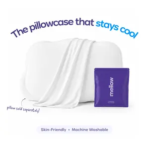 Mellow Sleep | Cloud Cooling Pillowcase For Cloud Pillow (Pillowcase ONLY) - Silky Smooth Wrinkle Free - Stays Cool All Night - Skin Friendly - Machine Washable - Trusted by Luxury Hotels & Spas