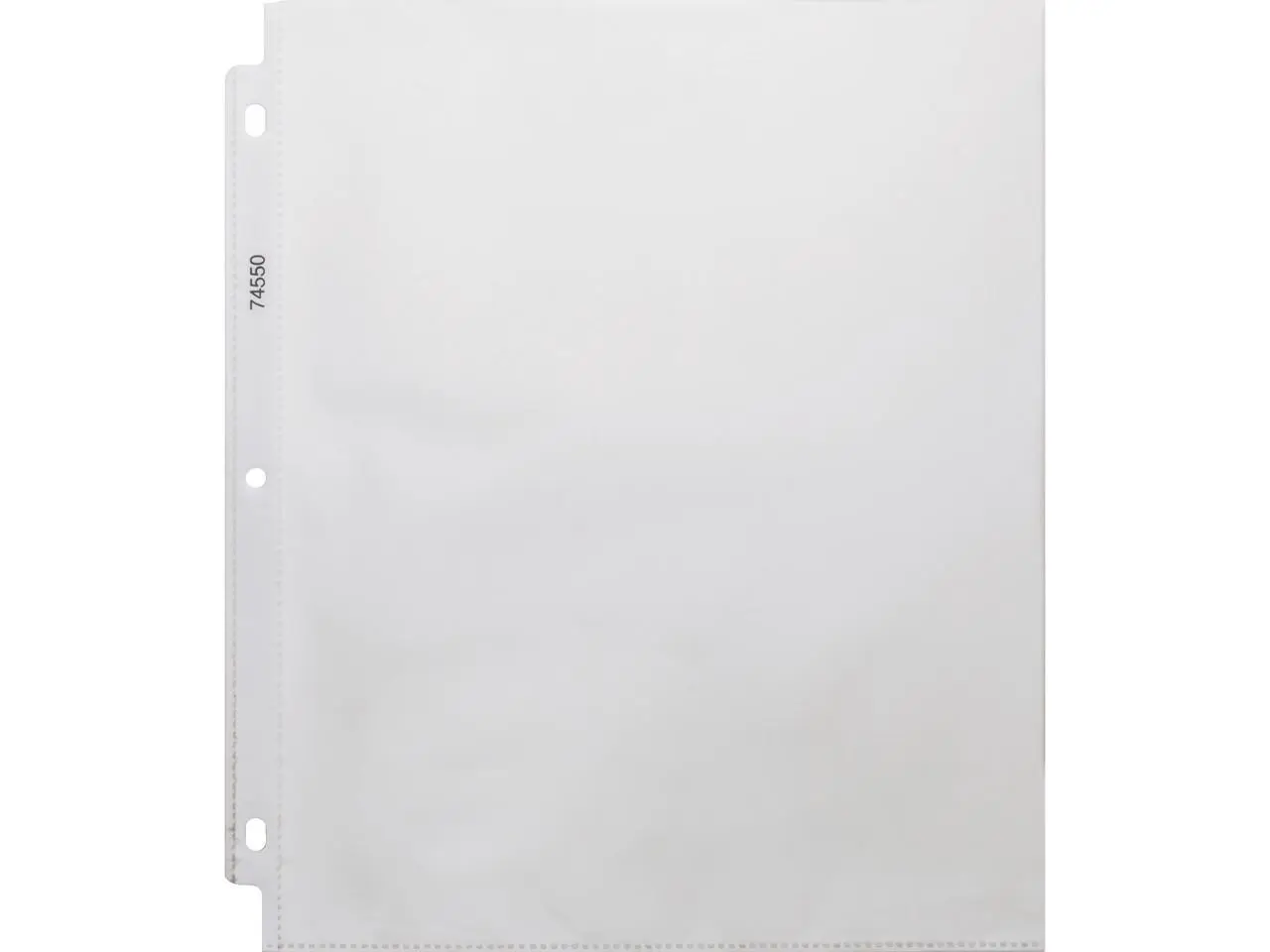 Business Source Sheet Protectors Top Load 3.2 mil 11"x8-1/2" 100/BX Clear 74550
