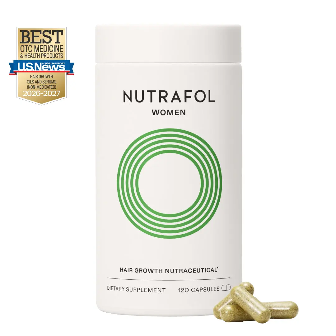 Nutrafol Women 18-44 Years Old Hair Growth Supplements, Clinically Tested for Visibly Thicker, Stronger Hair, Biotin-Free, Dermatologist Recommended - 1 Month Supply