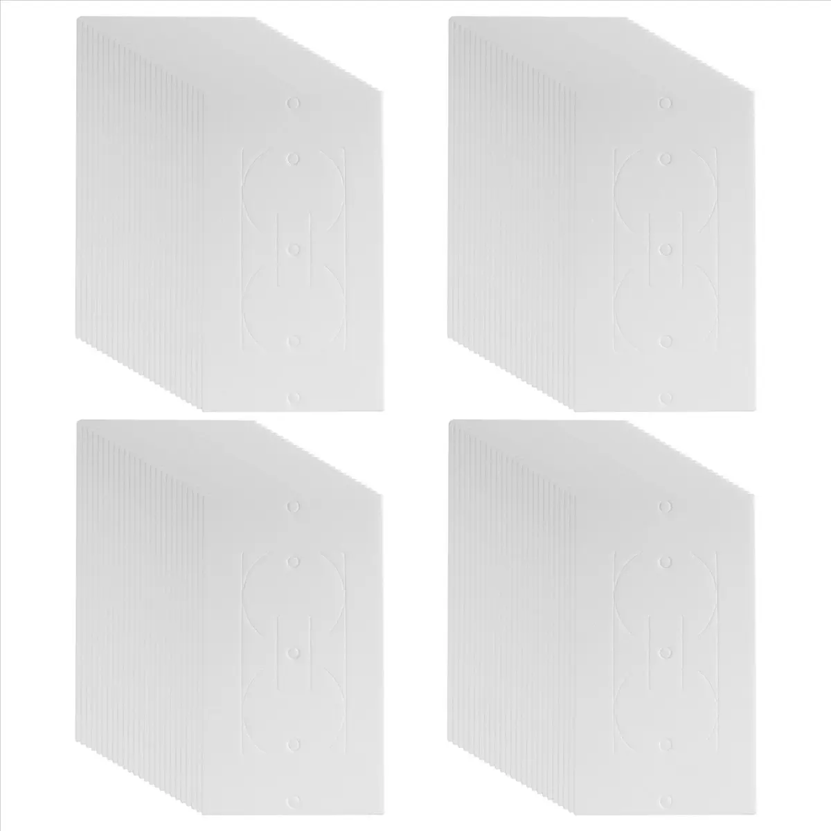 Outlet Insulators Draft Sealers, 100Pcs Electrical Outlet Insulation Pads, EVA Foam Gasket for Wall, Switch Socket Cover