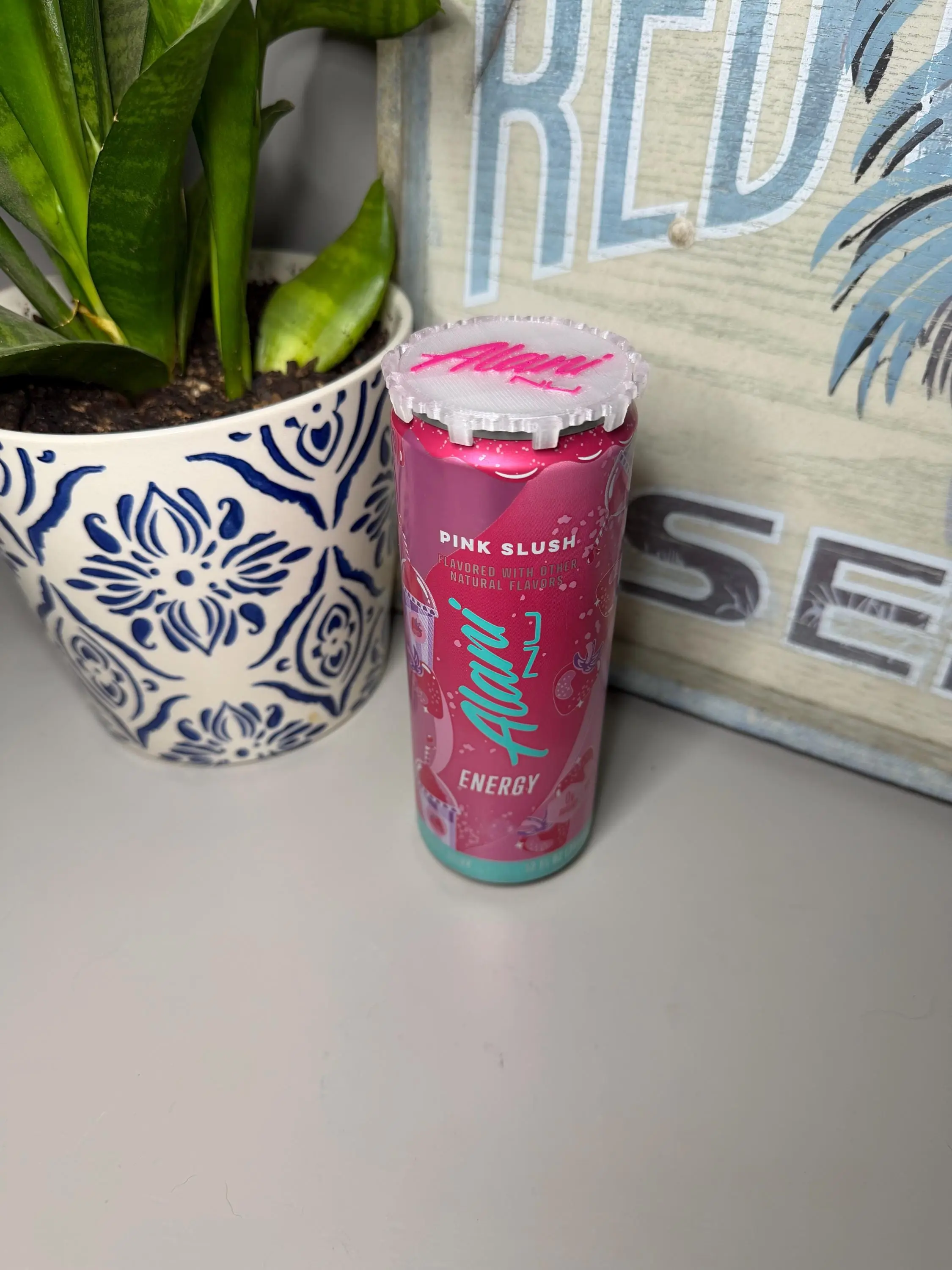 Energy Drink Can Lid | Reusable Soda Can Cover | 3D-Printed Drink Top
