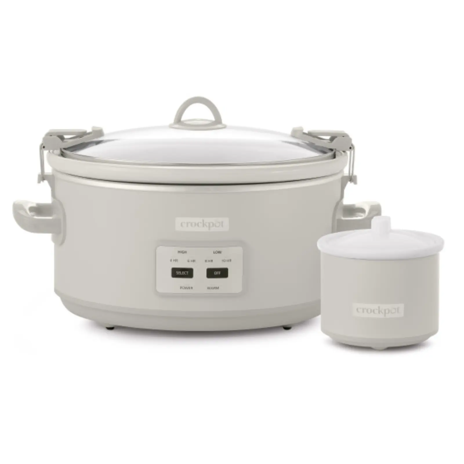 Crockpot 7-Quart Cook & Carry Slow Cooker, Mushroom, 1 Ct Crockpot 7-Quart Cook & Carry Slow Cooker, Mushroom, 1 Ct