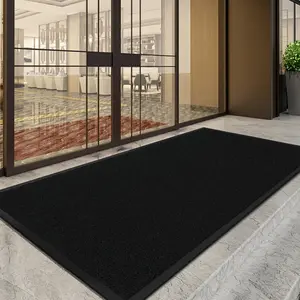 ROVSUN Front Door Mat Indoor Outdoor Entrance, Waterproof Heavy Duty Doormat, Stain and Fade Resistant, Low Profile, Easy Clean Welcome Floor Mats for Commercial Entry Patio Porch