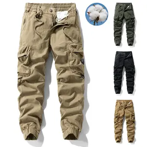 Distressed Wash Loose Cone Cargo Pants — Classic fit, cotton fabric, suitable for both commuting and casual wear, unique vintage wash process tiktokshopspringglowup,summervibes