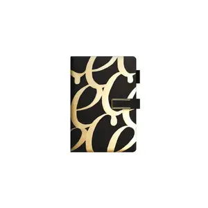 Monogram Pattern Black Journal