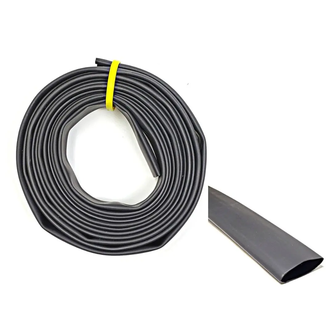 Marine Grade Heat Shrink Tube - Black 3:1 Dual Wall, Adhesive Glue Lined for Cable Wire, Available in 1/8", 3/16", 1/4", 3/8", 1/2", 3/4", 1", 1.5", 2" Sizes