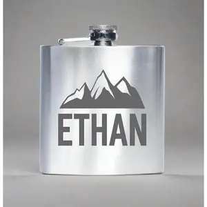 Custom Silver Flask