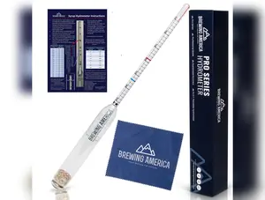 American-Made Syrup Hydrometer Density Meter for Sugar and Maple Syrup - Baume and Brix Scale