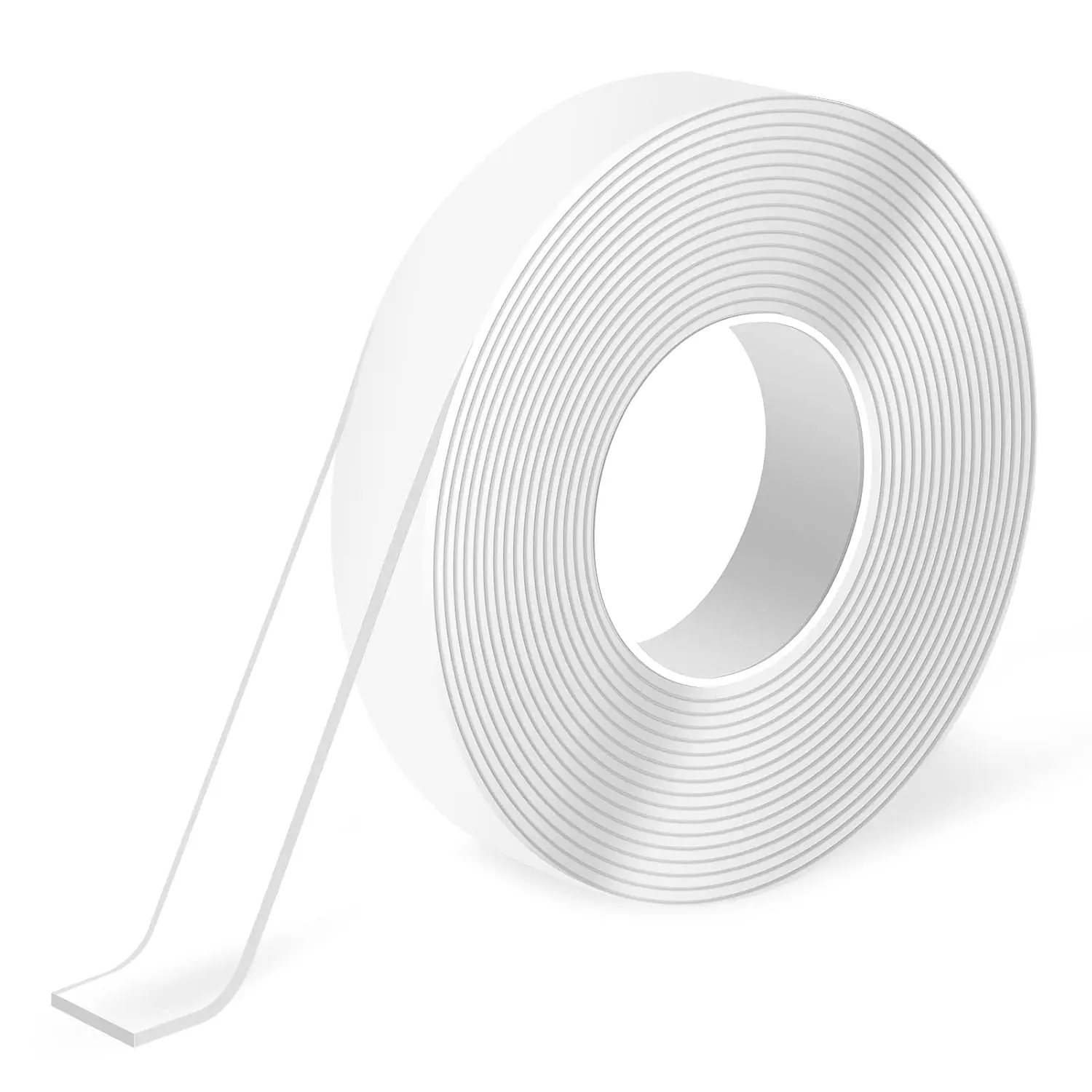 Traceless Double-Sided Foam Tape,  2/4/8 Roll, Crystal | Strong Adhesion, Removable, Reusable, Waterproof, Residue-Free, Damage-Free, for Home, Office, Suitable for Renters, DIYers