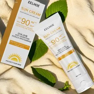 Moisturizing Sun Care Cream SPF UV, Refreshing Non-greasy Lightweight Sunblock Cream Sunscreen for Face & Body, Hydrating Sun Care Product for Summer, Sun Blocking Cream, Moisturizer