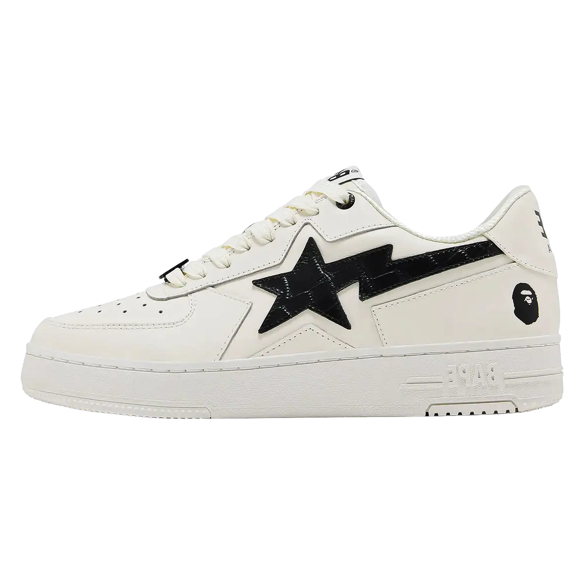 Bapesta Icon #1 M2 "Croc Pack - White Black" 1L30191306 BLK