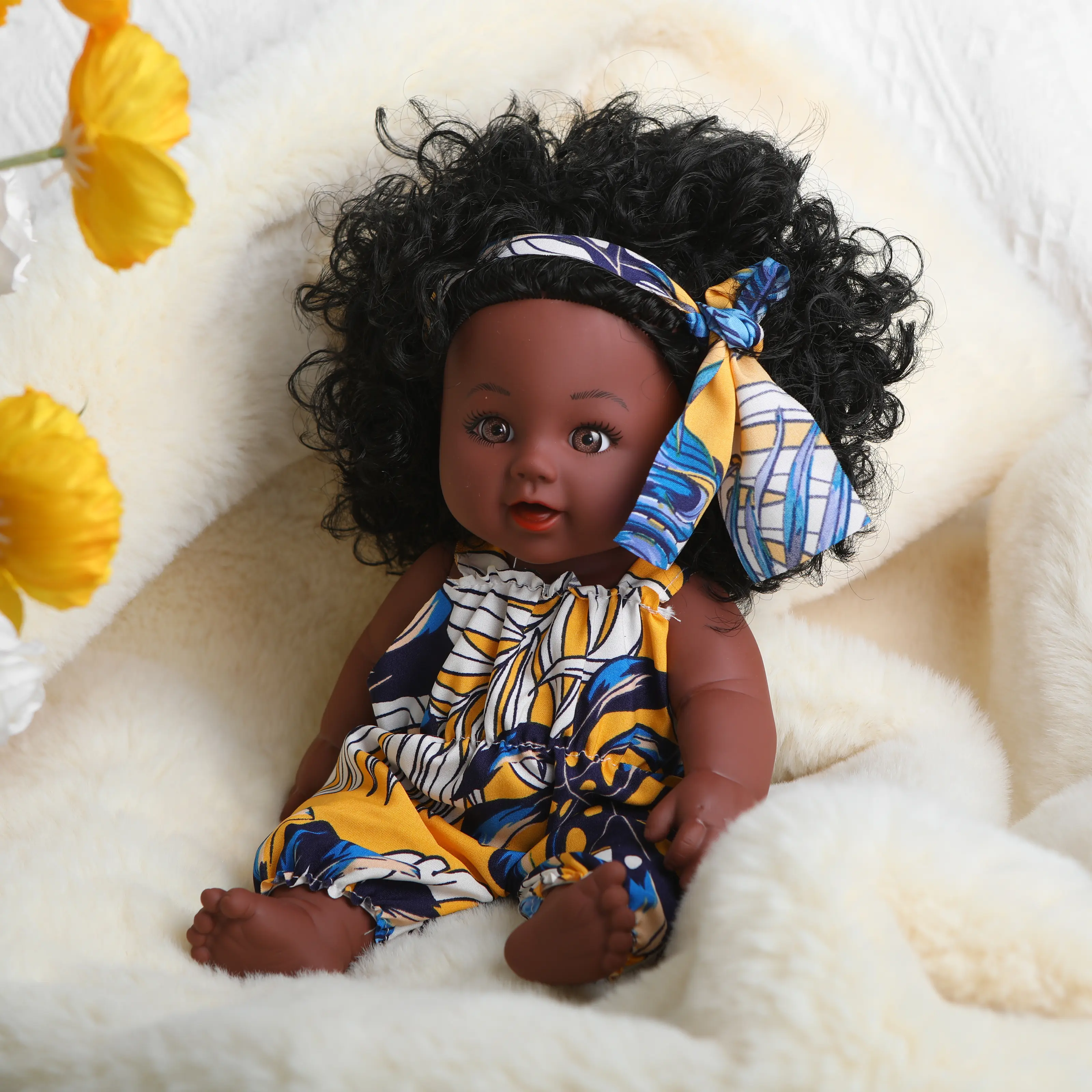 Realistic Reborn Baby Doll 30cm, Lifelike Newborn Doll Handmade Dress, Unisex Soft Touch Doll Toy for Kids, 11.81 Inches Cuddle Gift for Children Birthday