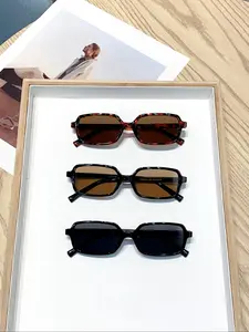 Unisex Vintage Trendy Tinted Lens Glasses, Modern Trendy Classic Shades, Retro Casual Frames Glasses for Everyday Use, Fashion Cool Style Accessories for Outdoor Activities, Trendy Styling Sunglasses, Girlfriend Gifts