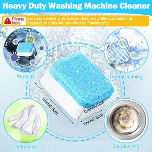 48 Pcs Washing Machine Cleaner Washing Machine Tablets Deep Cleaner Tablets for Front Loader and Top Load Washer