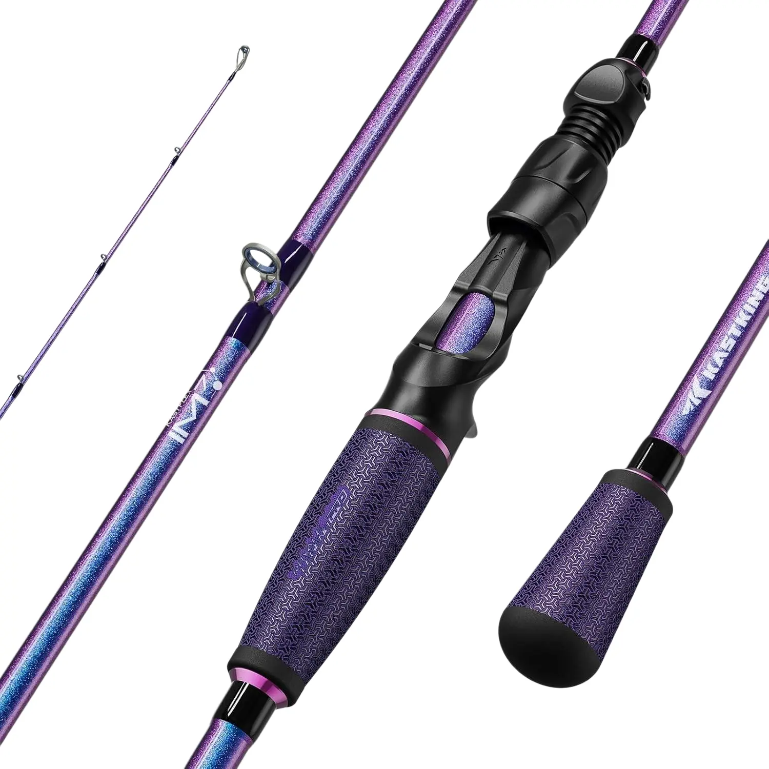 [Back to School Gift] KastKing Royale Legend Pro Technique Bass Fishing Rods, KastFlex IM7 Graphite Blanks, Fuji FazLite Guides, SlipLock Technology Handles, PTS Power Transition System, Custom Foregrip and Hook Keeper Spinning Casting Rods SummerVibes