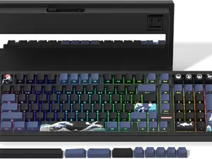 Womier M99 Full Size Wireless Mechanical KeyboardQMK/VIA,  Bluetooth 5.0/2.4GHz/USB-C,Hot Swappable Custom Keyboard,Gasket Structure,Pre-lubed Linear Switches RGB Backlit ComputerKeyboards