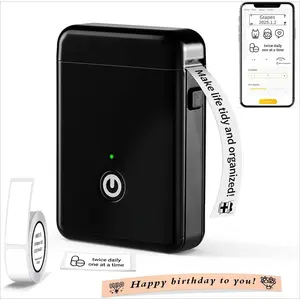 P-CPS042     Label Maker Machine with Tape, X1 Portable Bluetooth Mini Label Printer, Support Pre-Cut & Continuous Label, Wireless Small Label Makers with Versatile App for School Home Office Organization