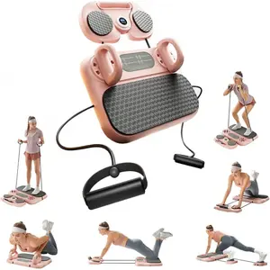 Upgraded Pilates Reformer Kit| Multifunctional Home Equipment with Timer, Push-Up Board & Resistance Bands