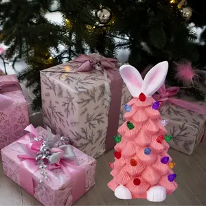 Easter   Tree Shaped Rabbit Design Night Light, 2 Counts/set Battery Powered Desktop Night Light, Home Decor for Living Room Bedroom Porch