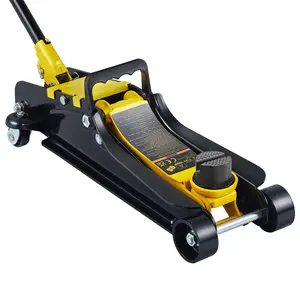 Low Profile Floor Jack 2.5 Ton Heavy Steel Single Piston Hydraulic Pump,Heavy duty steel resistant, hydraulic one click boosting saves 80% of force,leak proof seal, hands not dirty