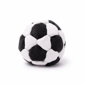 1pc Available in Multiple Colors, 2.75 Inch Plush Soccer Hacky Sacks Soft Fleece Footbags For Kids Adults Y2K Nostalgia Skill Toy Outdoor Summer Camp Game Juggling Balls Aesthetic Sports Party Favors Coordination Gear
