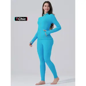 Golden Zipper | Gardenia Fragrance | Soft brushed women’s sporty tracksuit set — golden zip jacket with pockets and yoga pants, thumbhole design; casual wear for women; fitness suit #fyp #leggings