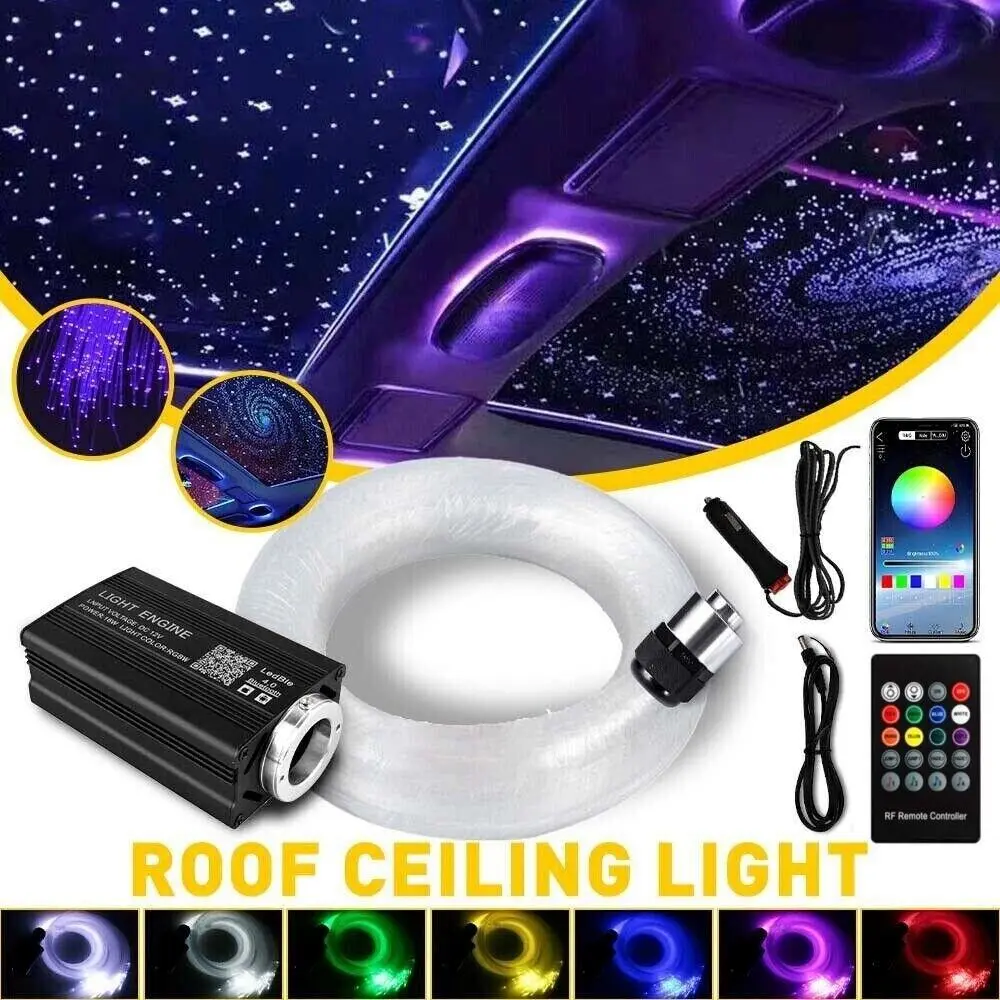 Dual Control Star Light Kit APP+24Key Remote 500pcs Fibers Multiple Effects Adjustable Brightness Speed Sound Sensitivity Led Multicolor Magic Led Lighting