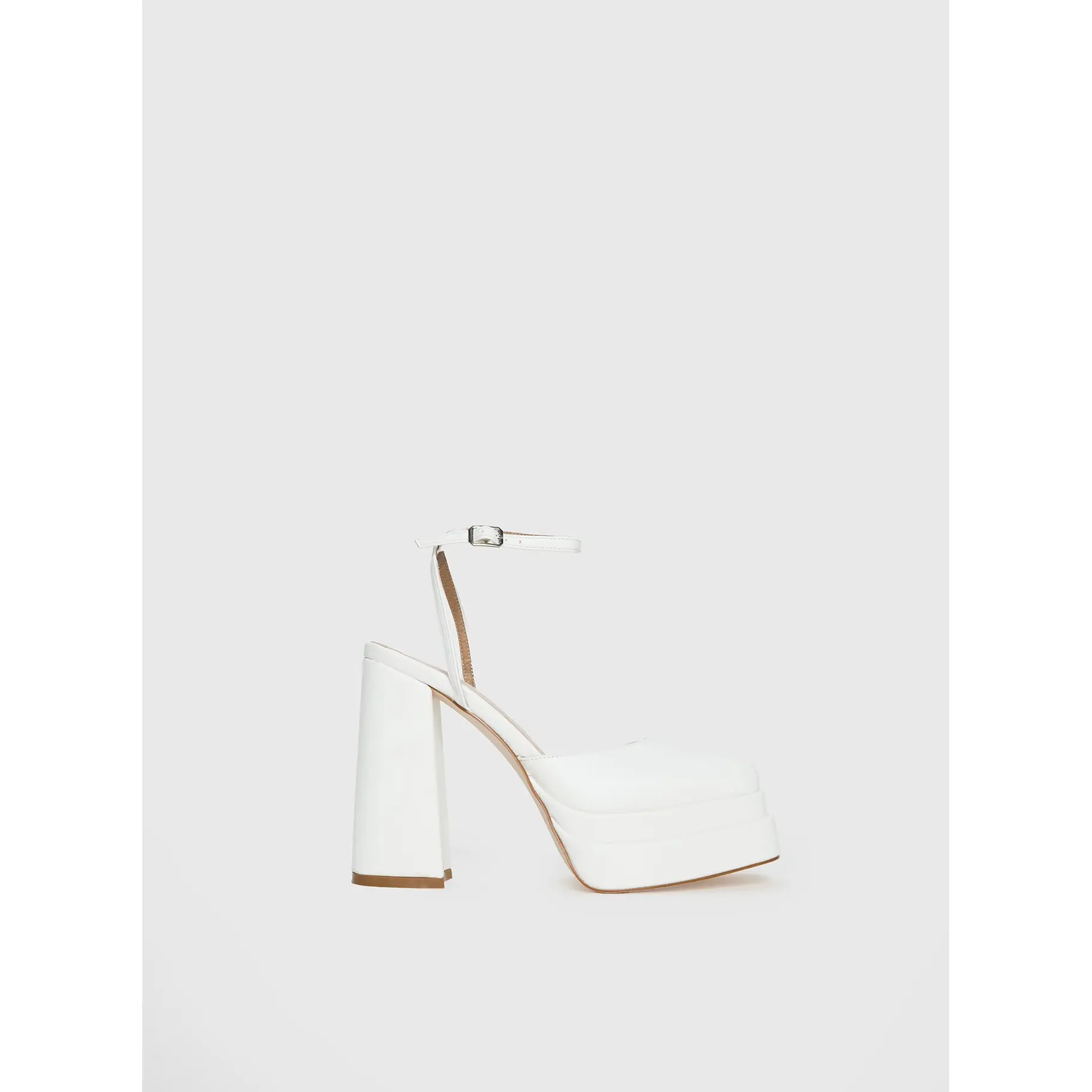 Alto Platform Heels Matte White