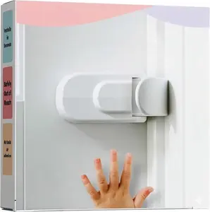 Child Proof Door Lock, Snap-On Door Knob Safety Lock & Door Handle Child Lock, No Tools Required, Fits Knobs & Levers for Baby Toddler Home Safety