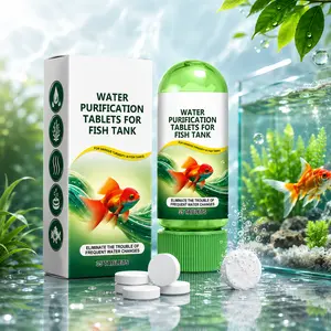 Aquarium Water Clarifier Tablets (35 Tablets) – Fish Tank & Pond Water Care Treatment – Helps Improve Water Clarity, Reduce Visible Buildup & Support a Cleaner Aquatic Environment – Easy Aquarium Maintenance