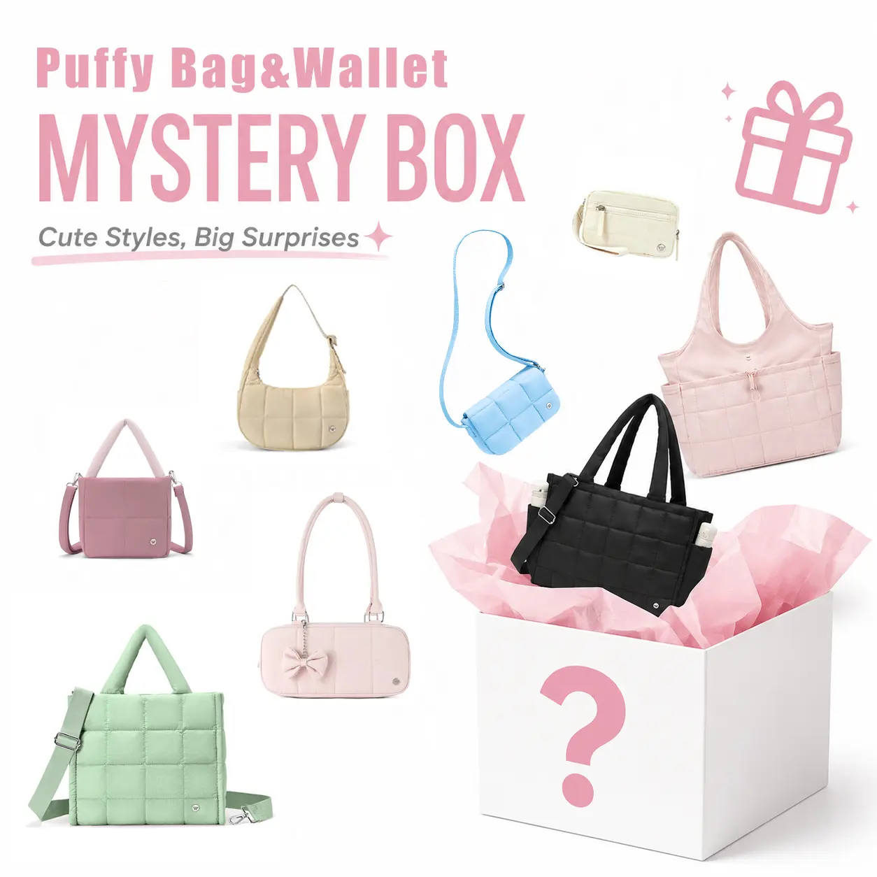 【Buy 2 save 8%】WESTBRONCO Surprise Mystery Box Gift 25+ Wallet&Tote Bag&Crossbody Bag&Purse for Women Everyday Shoulder Tote Bag  Casual Commuter Work Handbag Summer Trendy Purse Summerwins DealsForYouDay