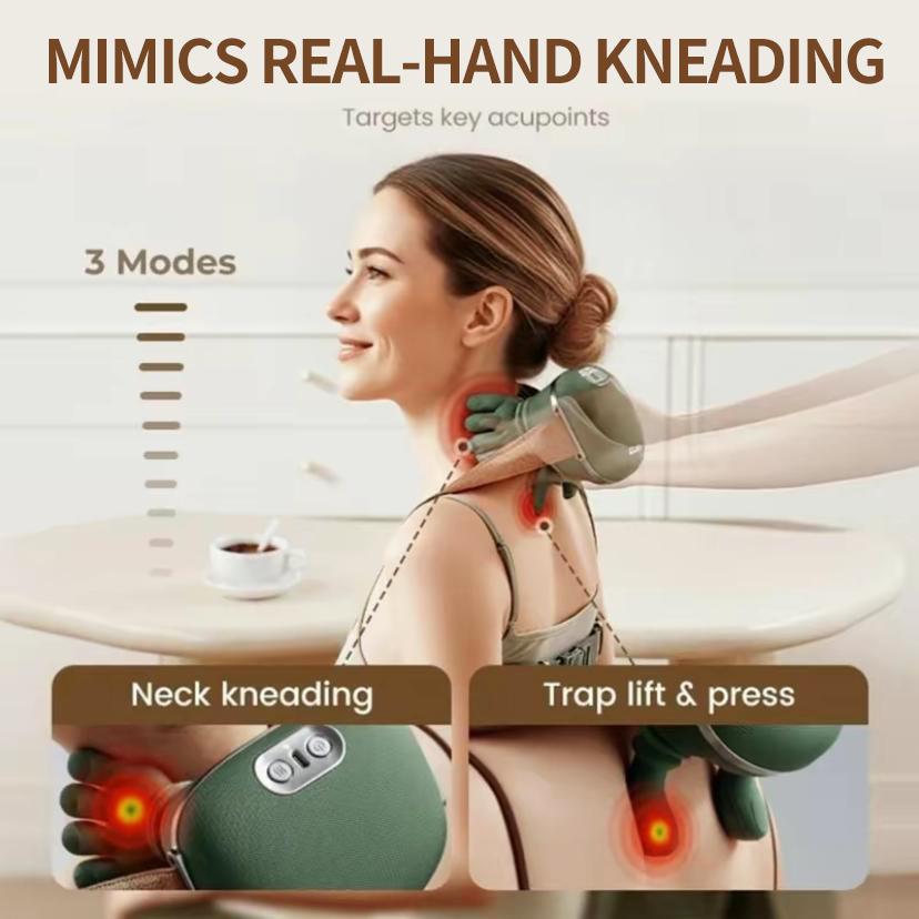 Neck massager relieves pain, deep tissue finger pressure, wireless neck and shoulder massager with heating function. Birthday gift suitable for male, female, father, mother, grandfather. Suitable for neck, back, and shoulder - therapeutic massager Neck massager relieves pain, deep tissue finger pressure, wireless neck and shoulder massager with heating function. Birthday gift suitable for male, female, father, mother, grandfather. Suitable for neck, back, and shoulder - therapeutic massager