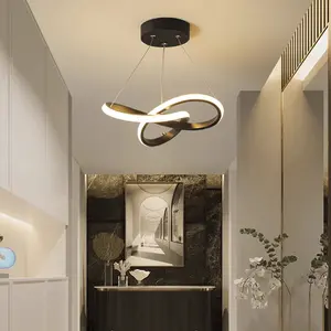Modern LED Chandelier Ceiling Light, Warm Lighting Fixture for Living Room Dining Table Indoor Decor, Line Voltage Installation, Modern Mood Lighting, Home Decor Light
