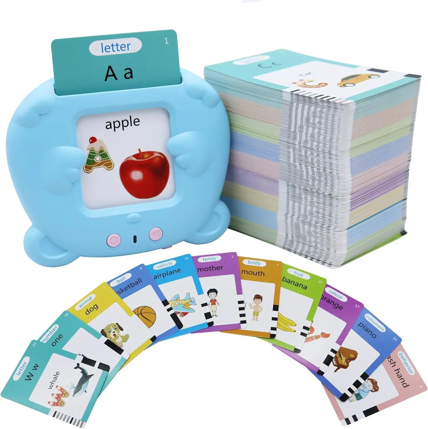 Montessori Talking Flash Cards for Toddlers 1-6, Speech Learning Toy with 224 Sight Words, Interactive Educational Toy for Boys & Girls, Preschool ABC Alphabet Learning, Autism Sensory Toy, Homeschool & Gift
