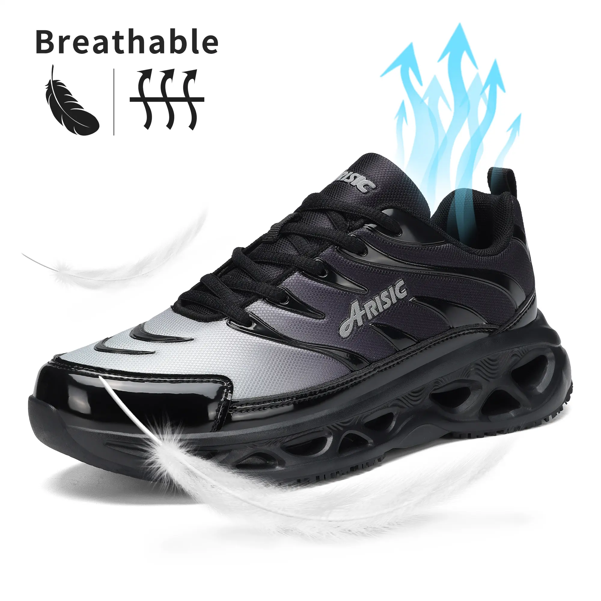 Steel Toe Shoes for Men Indestructible Work Shoes Lightweight Steel Toe Sneakers Women Puncture Proof Non Slip Composite Toe Safety Zapatos
