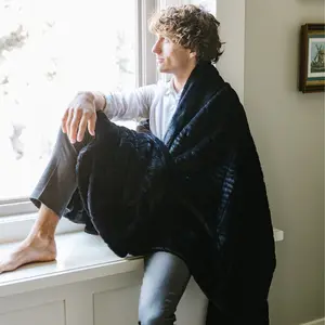 Jaguar Black | Posh Collection | Minky Blanket