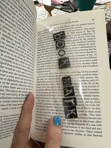 My Vinyl Cut Clear Bookmark with Holographic Stars