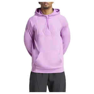 adidas Mens Game And Go Hoodie Training Casual Outerwear Casual Moisture Wicking - Pink