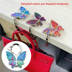 Butterfly Design File Hook, 1 Count Portable Foldable File Holder, Durable Folder Rack for Home, Office, Desk, Home Decor