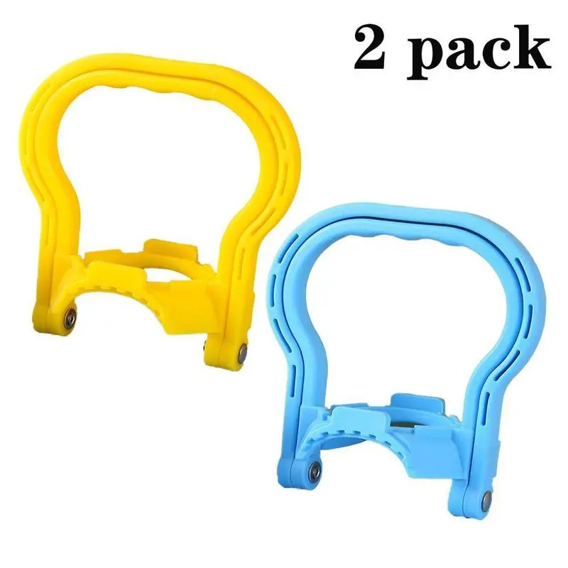 2Pcs Large Water Barrel Holding Handle Curved Palm Fit Labor Saving Portable Water Jug Carrier Durable Practical Hand Lifter for Home Living Office Rest Room School Dorm Daily Household Gadgets-YY0