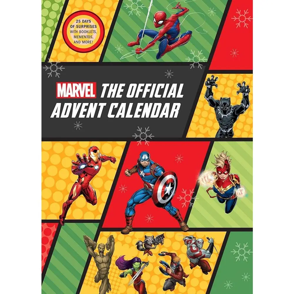 Marvel Official Advent Calendar - Non-Sports Trading Card Collectible, Button Pins, Action-Packed Exclusive Mementos, Ultimate Stocking Stuffer