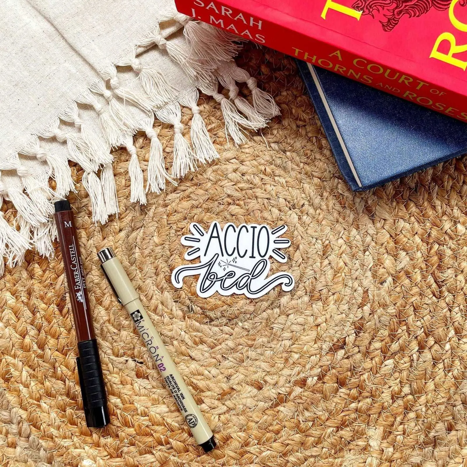 Accio Bed Sticker | Bookish Stickers | Always Tired bookish merch Decor Decorative