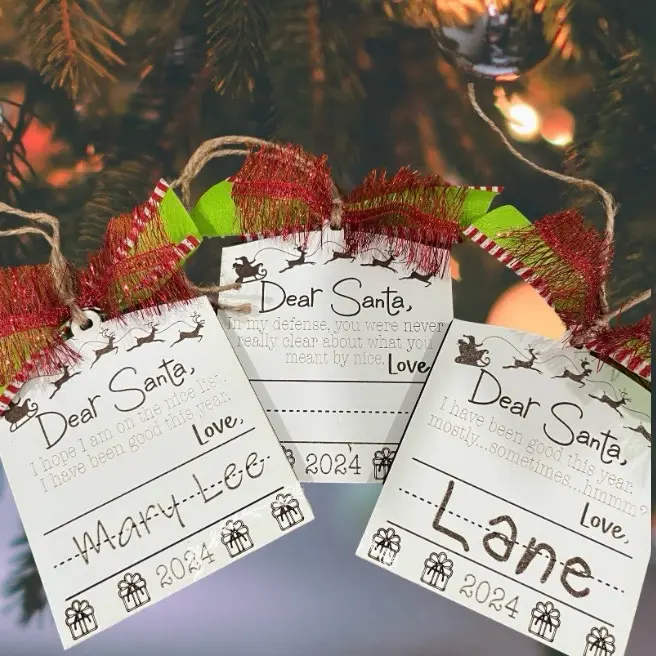 Dear Santa, Ornament, Decoration, Christmas Ornament, Kids Christmas, Christmas in July