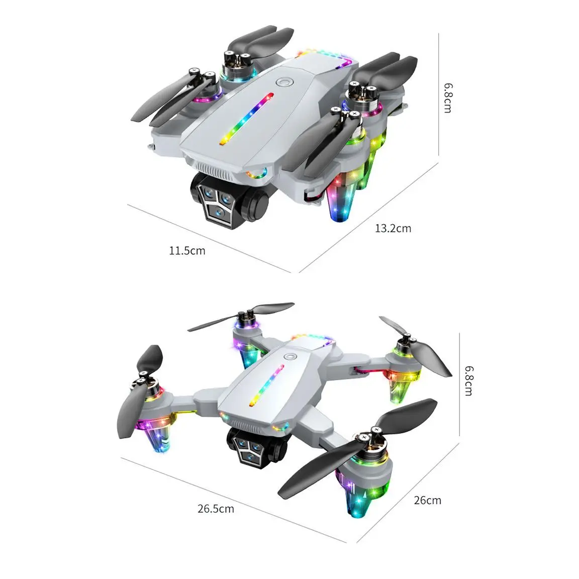 High-definition aerial photography drone, mini four-axis remote control aircraft, DJI toy, crash-resistant, long battery life for students Quadcopter Design Lightweight Quadcopter Button Portable